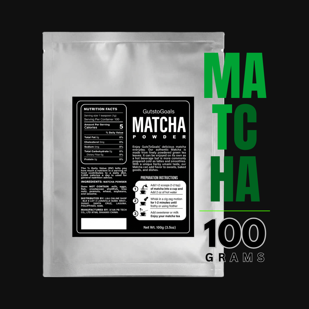gutstotgoals matcha powder 100g